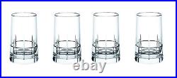 Christofle Graphik Crystal Set Of 4 Vodka Glasses #7945440 Brand Nib Save$$ F/sh