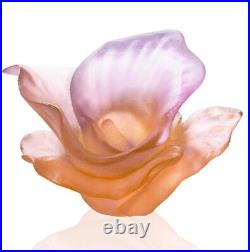 Daum Crystal Arum Pink Decorative Flower Figurine #05651-1 Brand Nib Save$$ F/sh