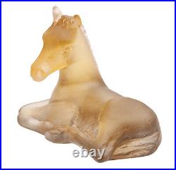 Daum Crystal Mini Foal Horse Amber-grey Figurine #05333-2/c Brand Nib Save$ F/sh