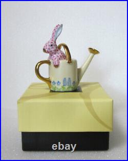 Herend Watering Can Bunny Rabbit Rasperry Fishnet #vhp-05238 Brand Nib Save$ F/s