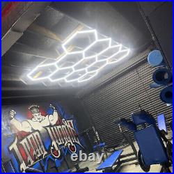Hexagon LED Lighting Car Detail Garage Workshop Retail Light Honeycomb Hex-Barbe