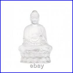 Lalique Crystal Buddha Small Clear #10140200 Brand Nib French Signed Save$$ F/sh