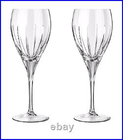 New Christofle Crystal Iriana Water Glass Pair #7962001 Brand Nib Save$$f/sh