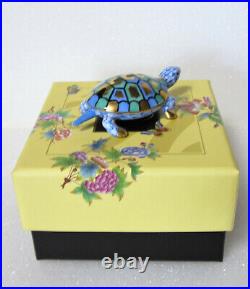 New Herend Baby Turtle Blue Fishnet #vhb-15508 Brand Nib Adorable Save$$ F/sh